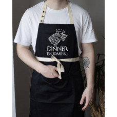 Фартух Живи просто Dinner is coming чорний
