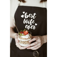 Фартух Живи просто Best wife ever чорний