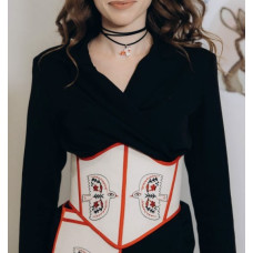 Жіночий вишитий корсет Ztclothes Пташки
