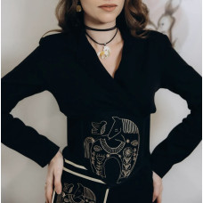 Жіночий вишитий корсет Ztclothes Коник