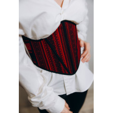 Жіночий вишитий корсет Ztclothes Плахта червоний