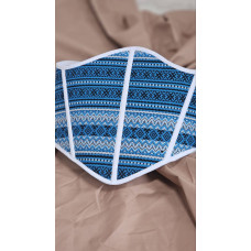 Жіночий вишитий корсет Ztclothes Плахта блакитний