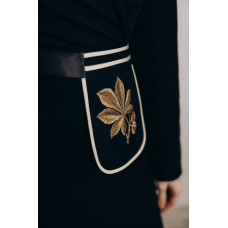 Вишита кишенька-ладунка Ztclothes Каштани чорна