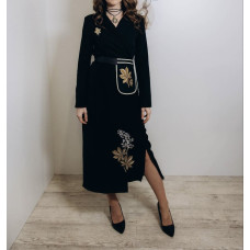 Вишита кишенька-ладунка Ztclothes Каштани чорна