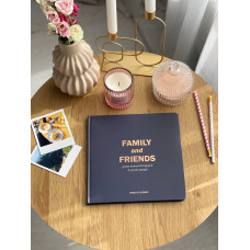 Фотоальбом Orner Family and friends темно-синій black pages