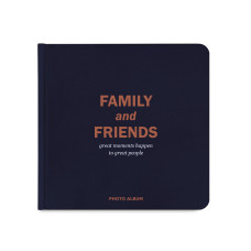 Фотоальбом Orner Family and friends темно-синій black pages