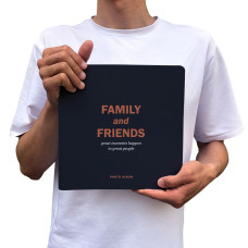 Фотоальбом Orner Family and friends темно-синій black pages